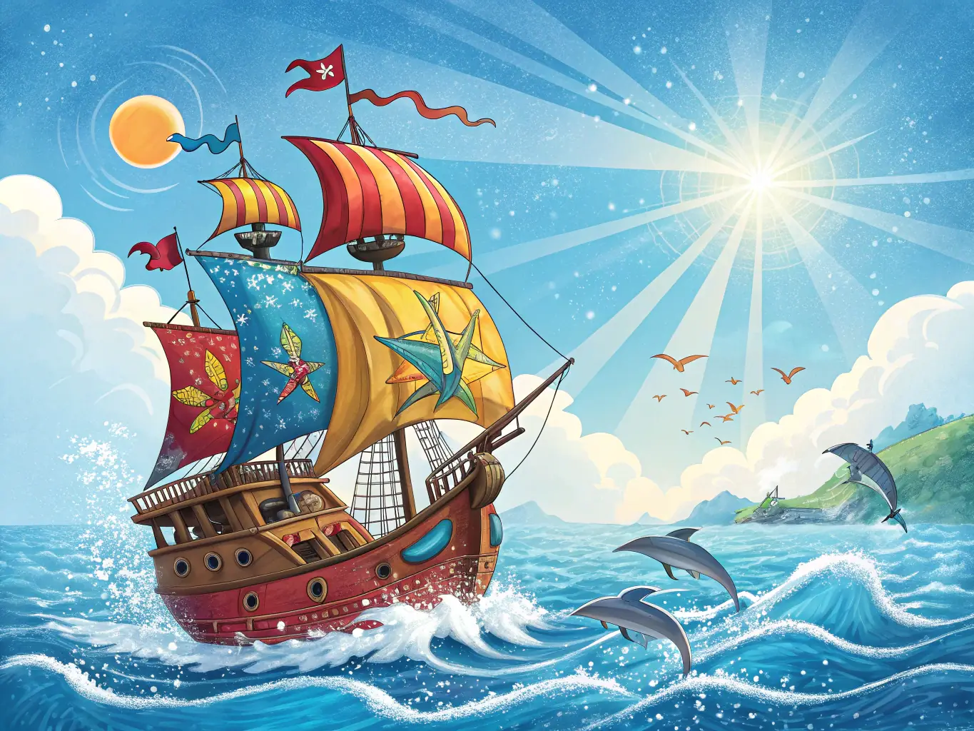 A modern sailboat gliding smoothly on a calm sea at sunset, representing boat sales and the joy of sailing.